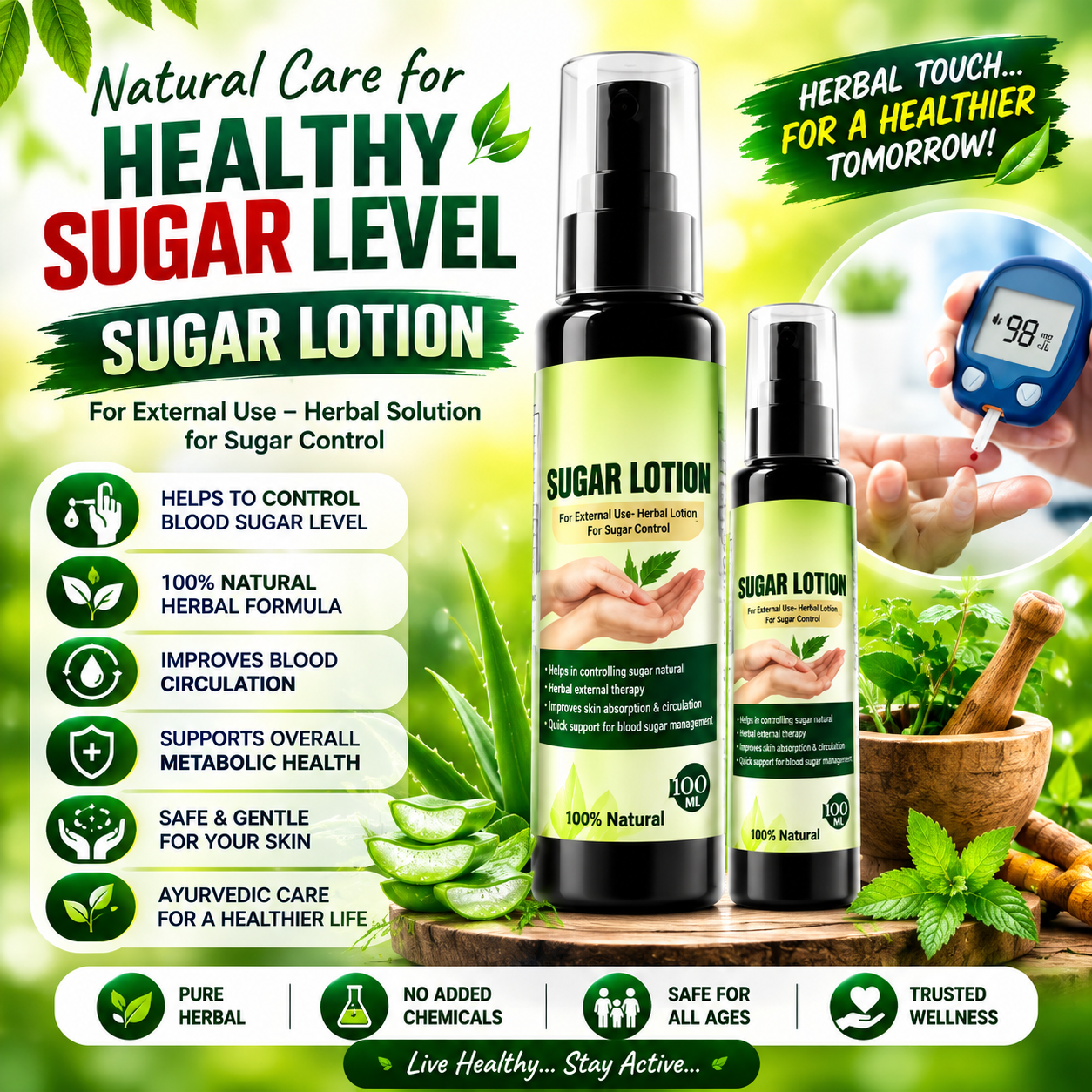Sugar Guard Lotion - Caduceus wellness product